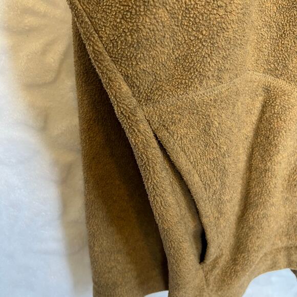 St. John’s Bay brown quarter zip fleece long sleeve preowned good condition - Picture 3 of 5